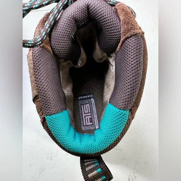 ARIAT Women's Skyline Brown Leather Waterproof Lace Up Hiking Boots Sz 7 B - Picture 10 of 11